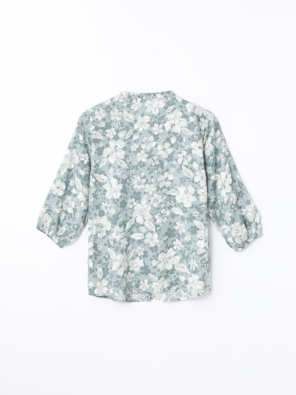Notch Neck Floral Women's Blouse-6