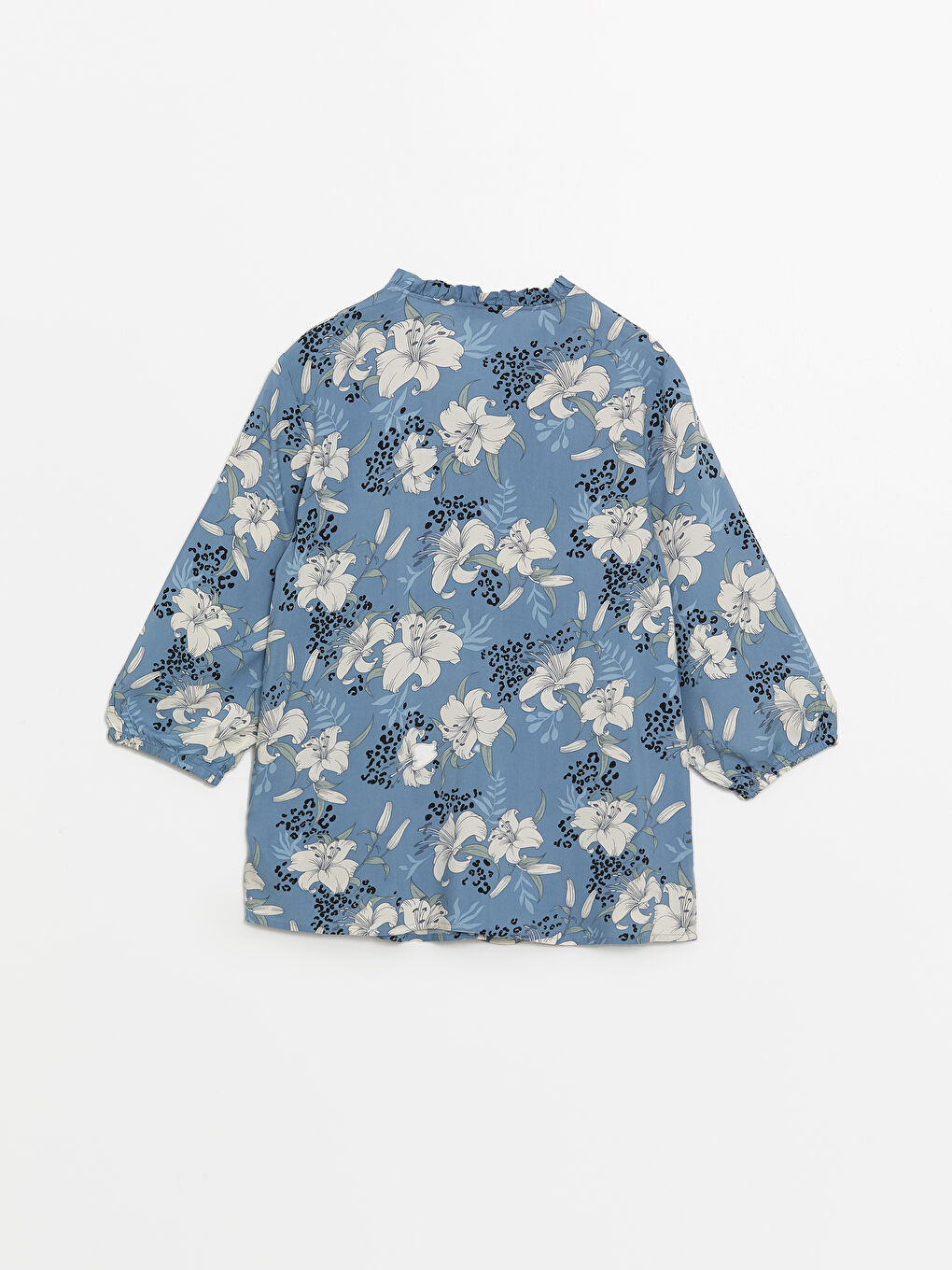 Notch Neck Floral Women's Blouse -W48420Z8-LQQ