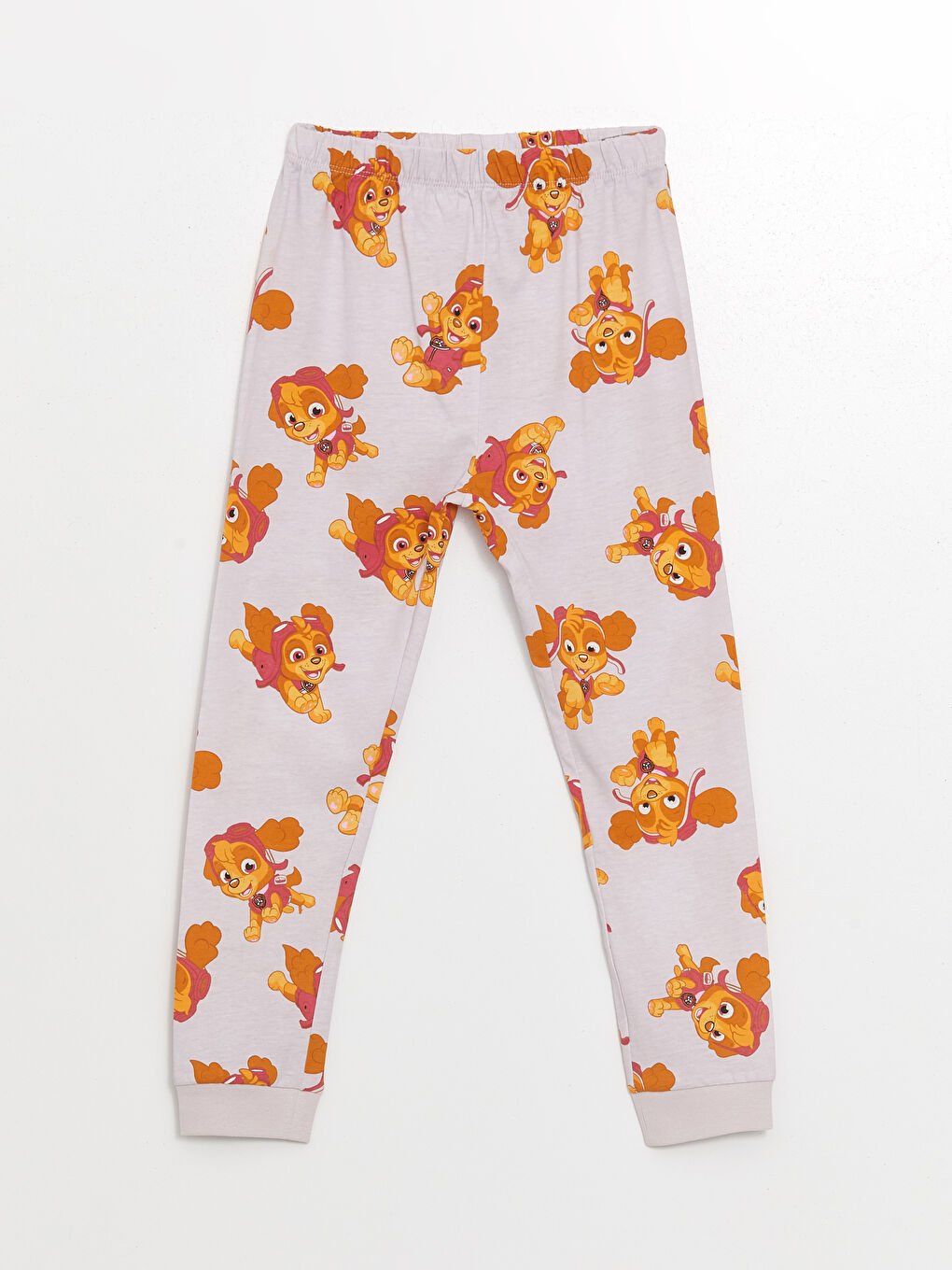 LCW baby Lila Baskılı Beli Lastikli Paw Patrol Baskılı Kız Bebek Pijama Alt