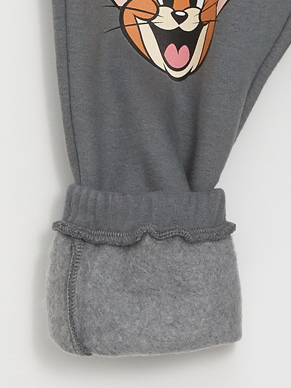 LCW Kids Mat Turuncu Bisiklet Yaka Tom ve Jerry Baskılı Erkek Çocuk Sweatshirt ve Eşofman Alt 2'li Takım - 5