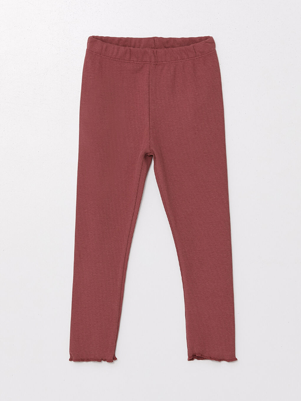 Pembe Beli Lastikli Kız Çocuk Tayt