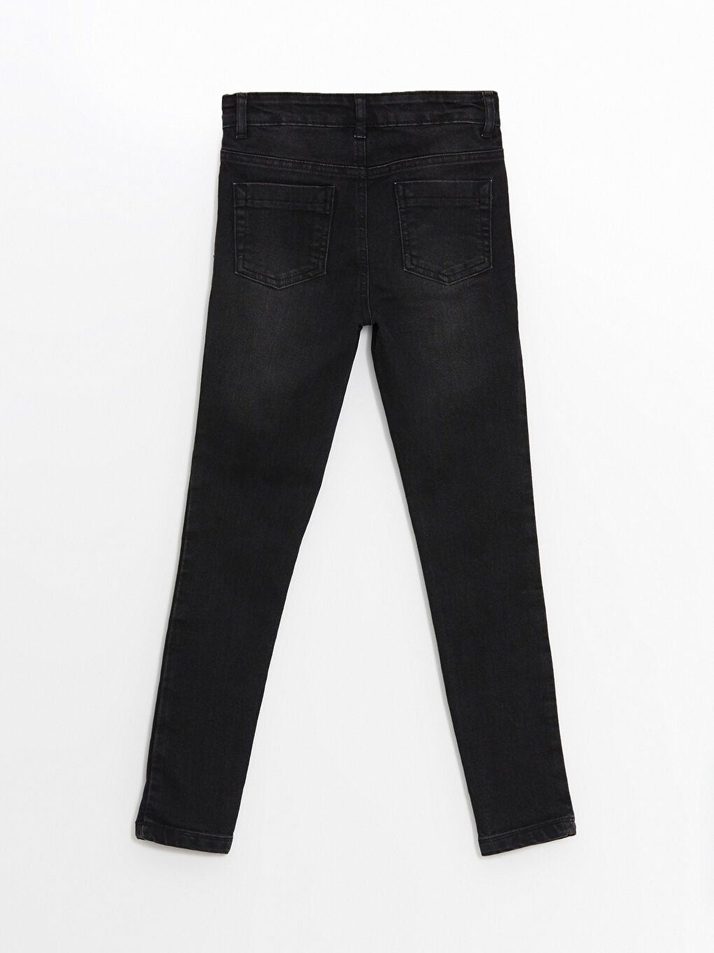 بنطلون جينز بناتي بخصر مرن قابل للتعديل-2