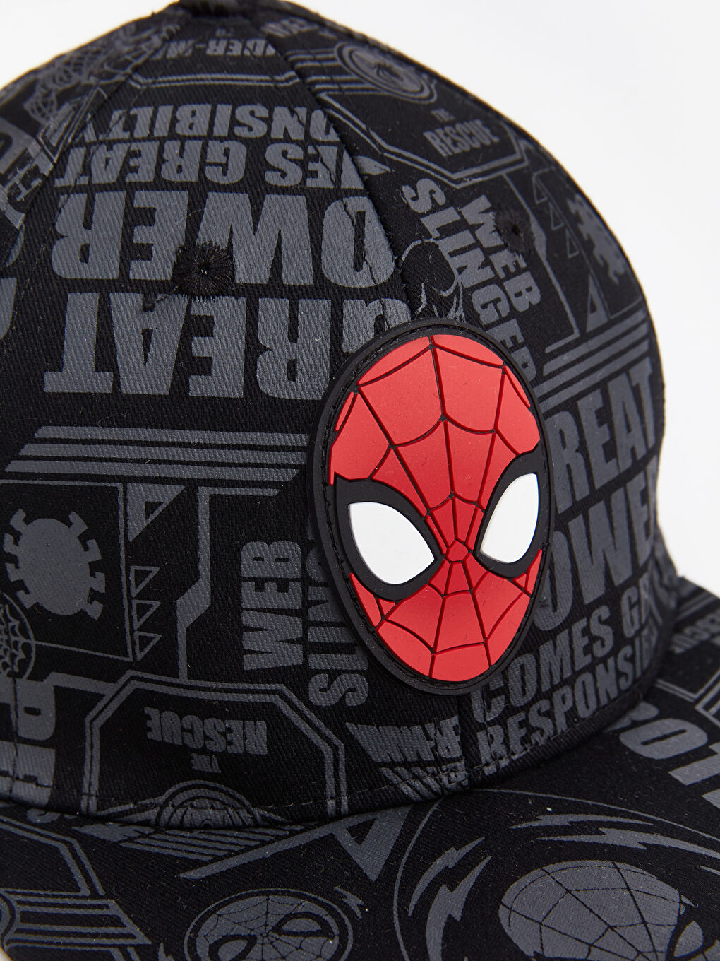 LCW ACCESSORIES Yeni Siyah Spiderman Baskılı Erkek Çocuk Kep Şapka - 3