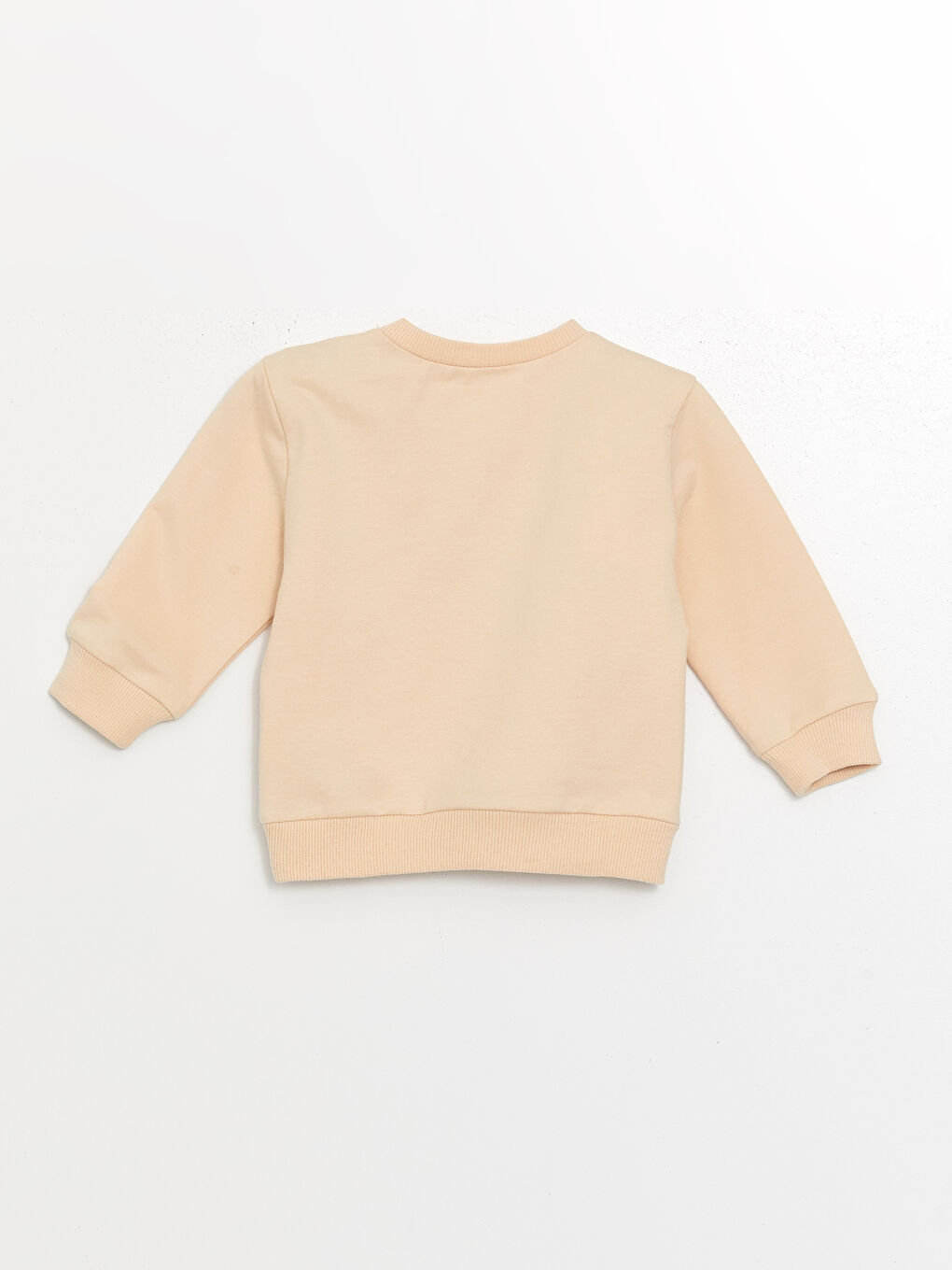 Bej Baskılı Erkek Bebek Sweatshirt-2
