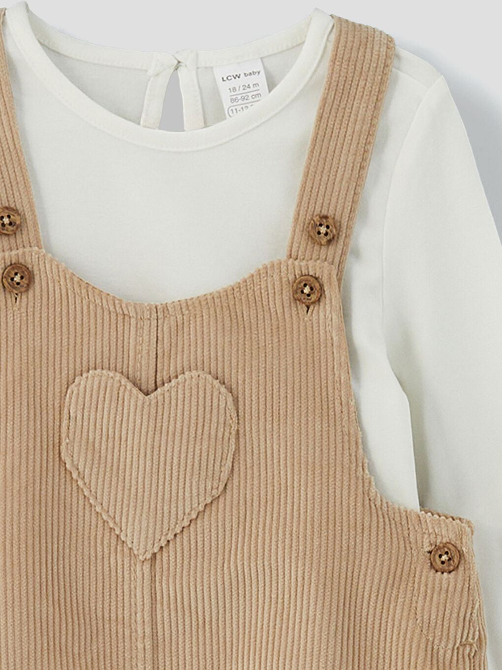 Okrugli Izrez Somot Bluzica i Tregerice za Bebe Devojčice 2-pakovanja-5