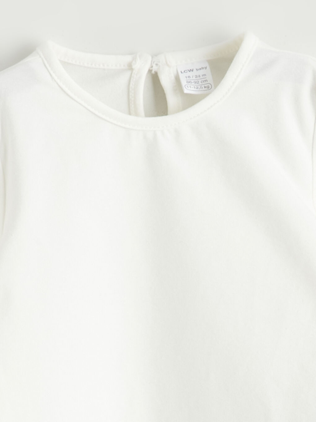 Pembe Bisiklet Yaka  Kadife Kız Bebek Bluz ve Salopet 2'li-2