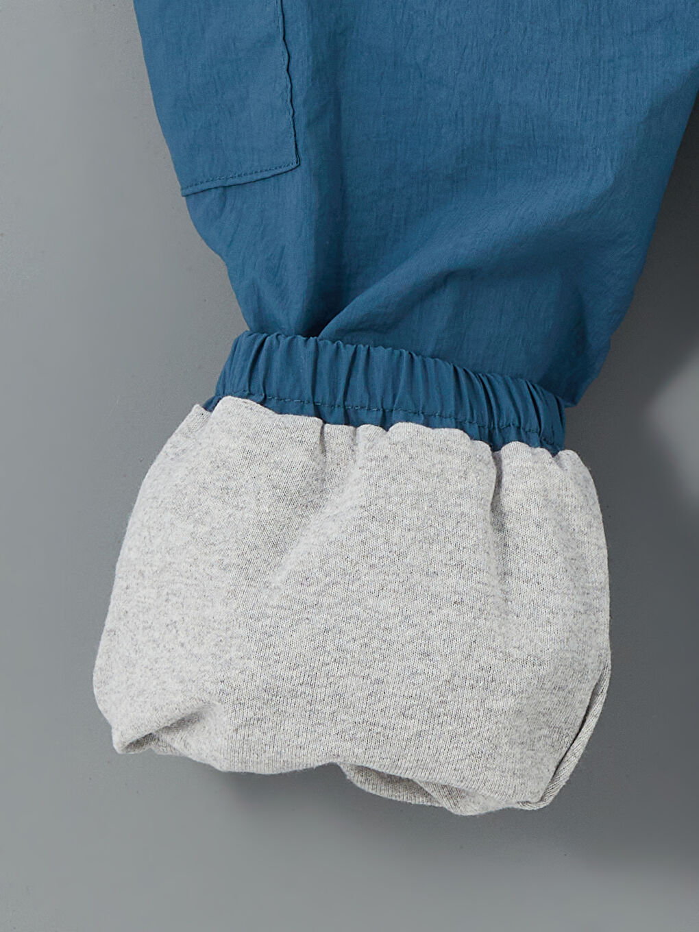 Petrol Beli Lastikli Erkek Çocuk Kargo Pantolon-2