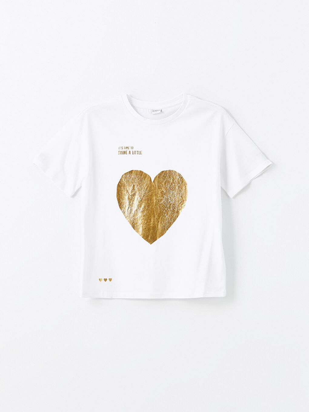 Crew Neck Girls' T-Shirt -W48708Z4-Q6K