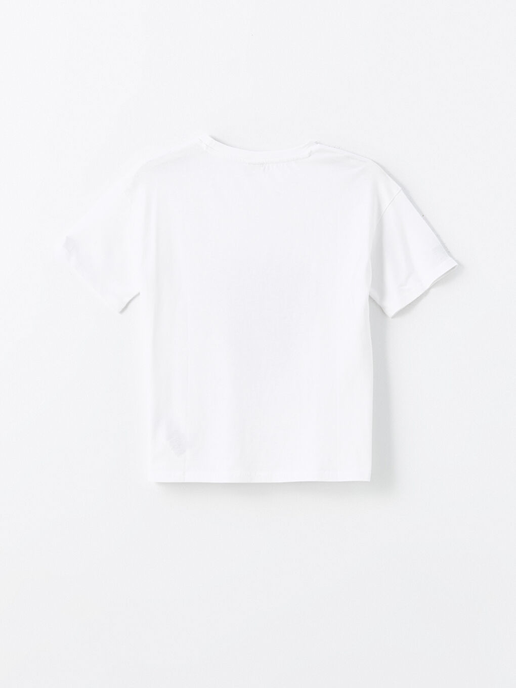 Crew Neck Girls' T-Shirt -W48708Z4-Q6K