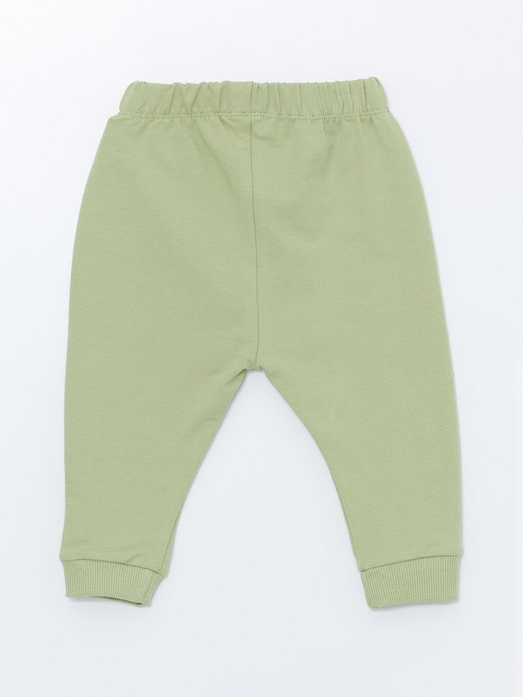 Yeşil Beli Lastikli Kız Bebek Jogger Eşofman Altı-1