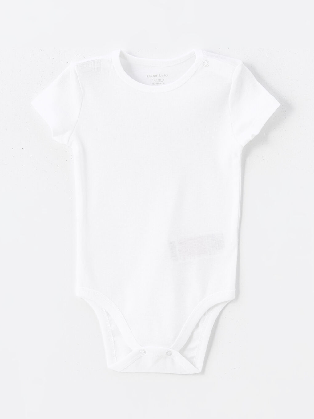 Ekru Bisiklet Yaka Kız Bebek Çıtçıtlı Body