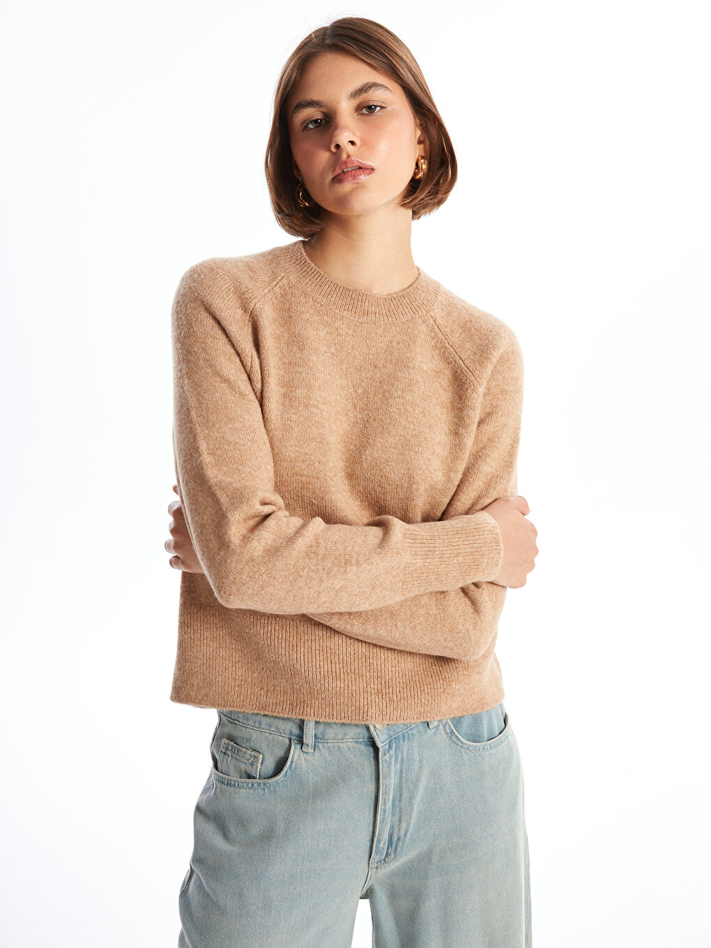 LCW Vision Crew Neck Women's Knitwear Sweater -W48788Z8-LDZ
