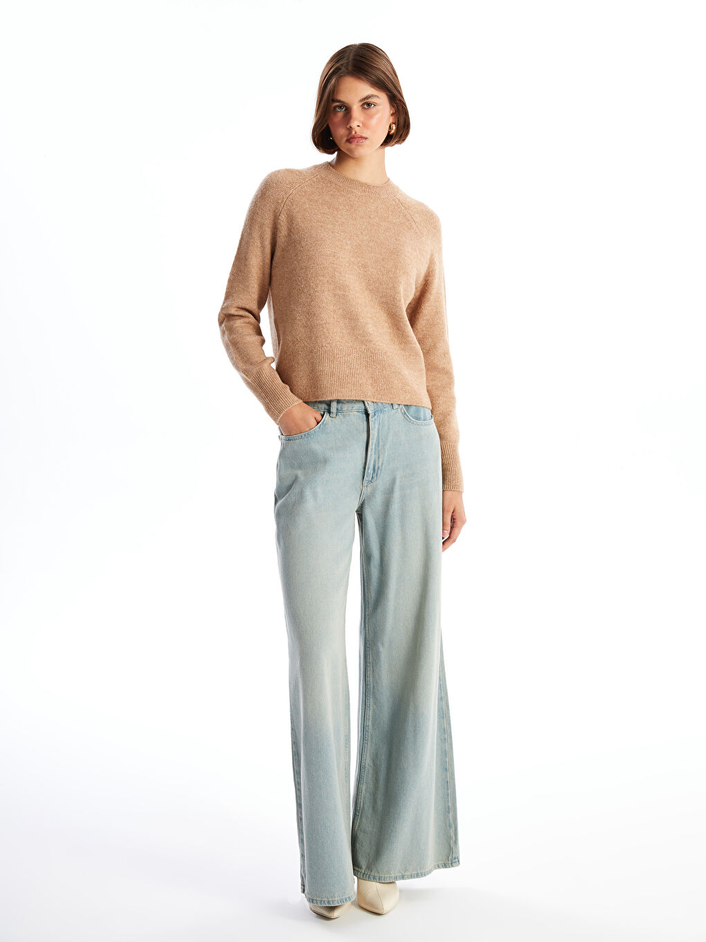 LCW Vision Crew Neck Women's Knitwear Sweater -W48788Z8-LDZ