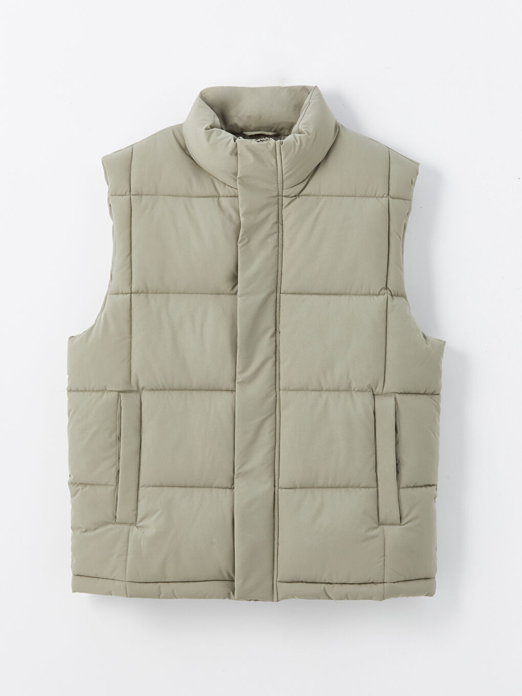 Свободный жилет с воротником-труба для мужчин-5