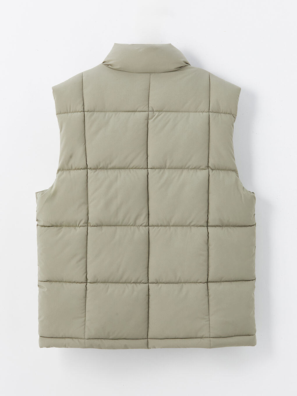 Свободный жилет с воротником-труба для мужчин-6