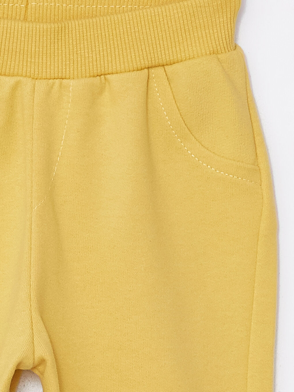 Sarı Beli Lastikli Erkek Bebek Eşofman Altı-2