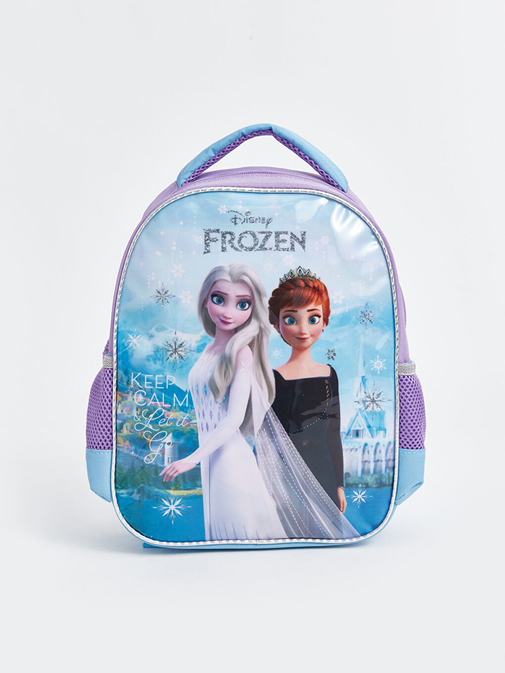 LCW ACCESSORIES Koyu Lila Frozen Baskılı Kız Çocuk Okul Çantası