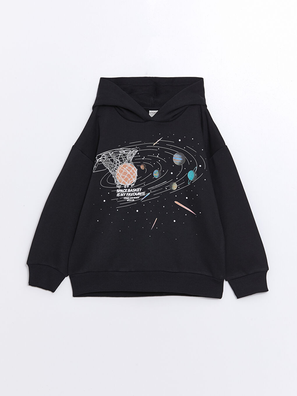 Rahat Kalıp Kapüşonlu Erkek Çocuk Sweatshirt