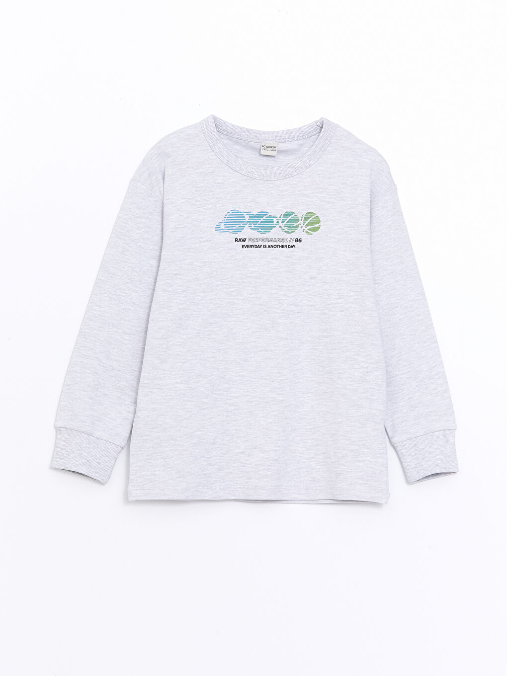 Oversize Crew Neck Boys' T-Shirt -W48832Z4-LAK