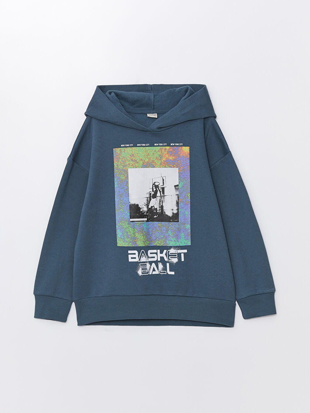 LCW Kids Bedrucktes Sweatshirt mit Kapuze und langen Ärmeln für Jungen -W48833Z4-HQL