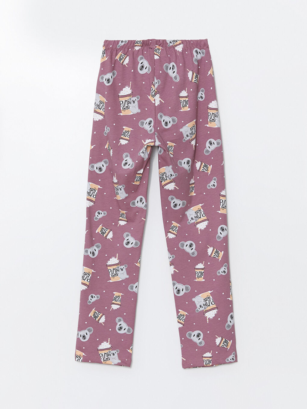 LCW Kids Pembe Beli Lastikli Kız Çocuk Pijama Alt - 1