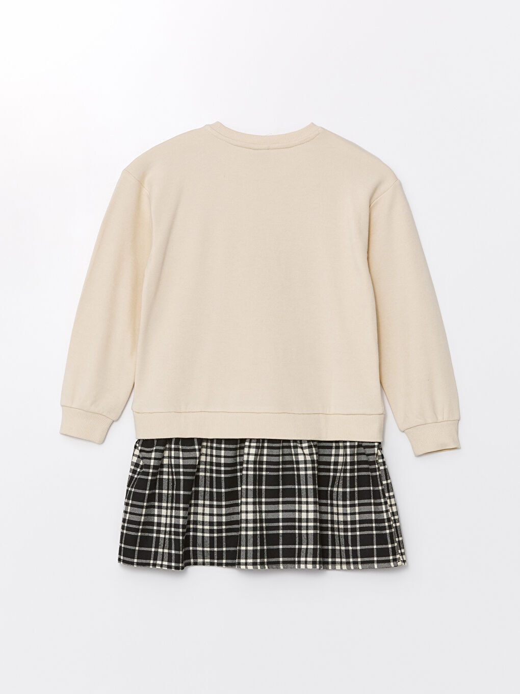 Crew Neck Girls' Dress -W48918Z4-FF7
