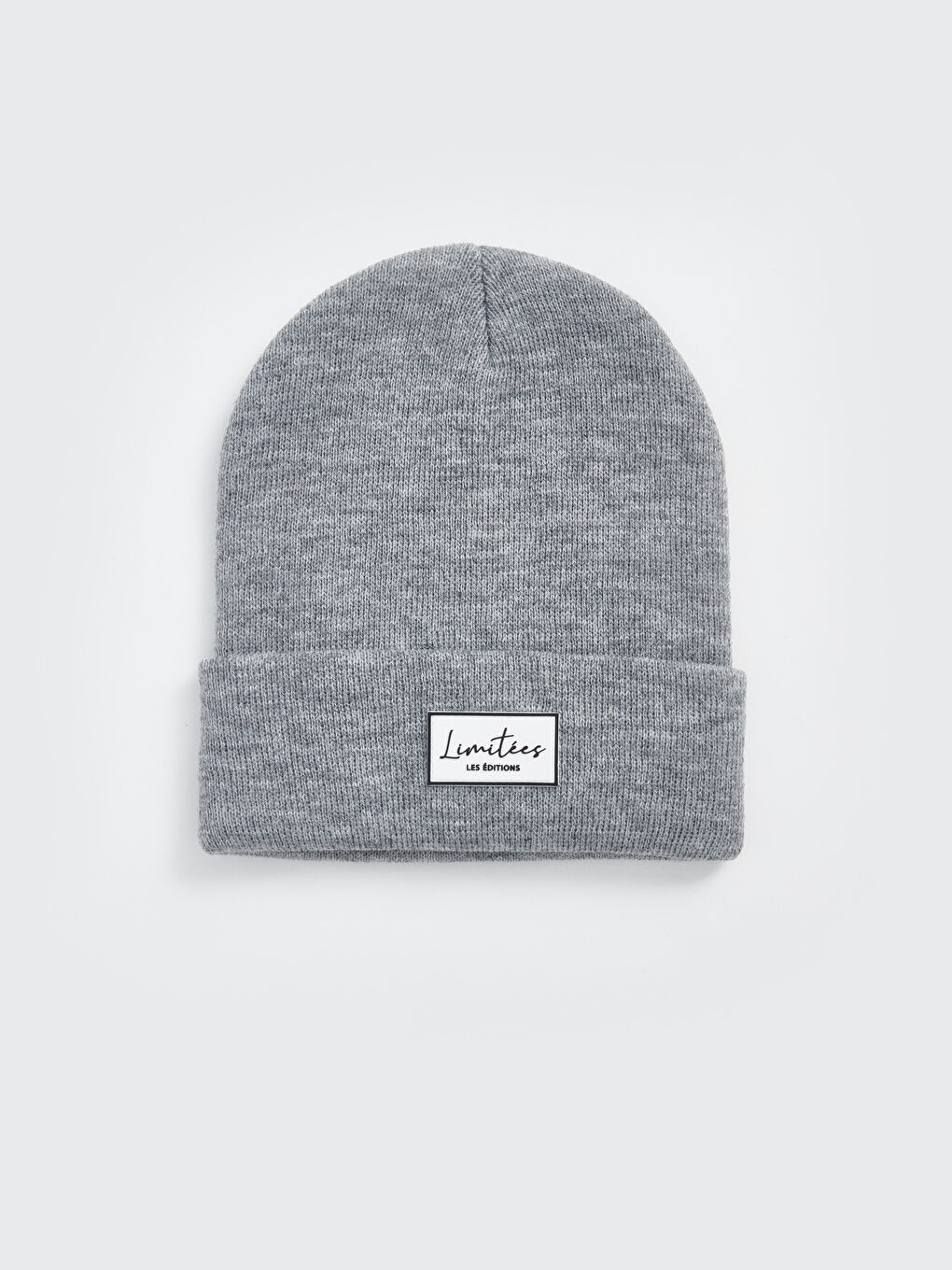 Gri Baskılı Erkek Bere-4