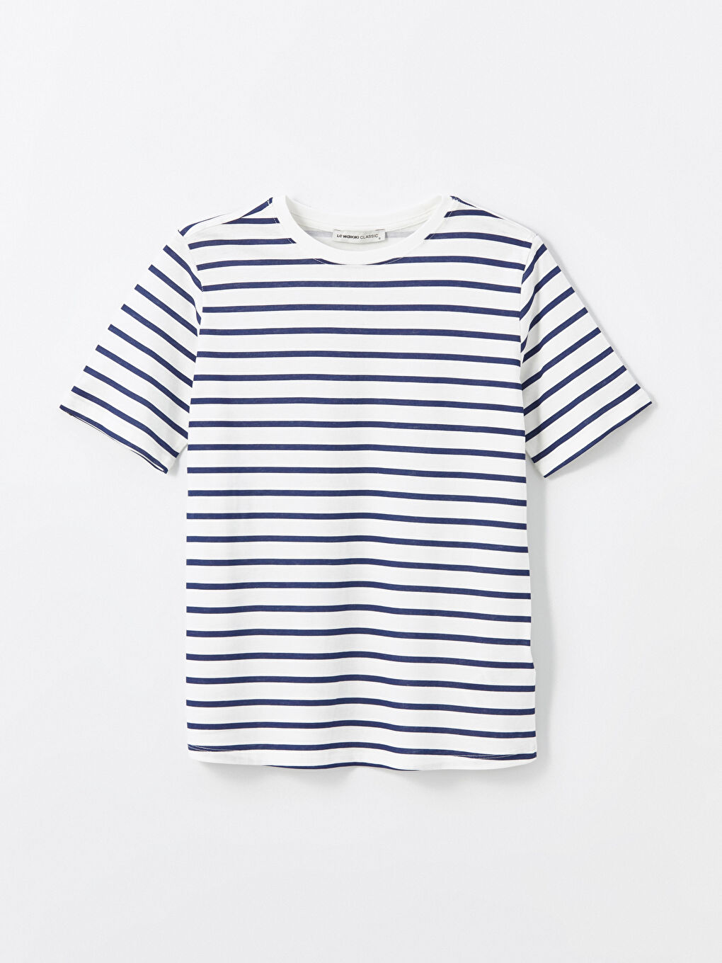 Crew Neck Striped Women's T-Shirt-5