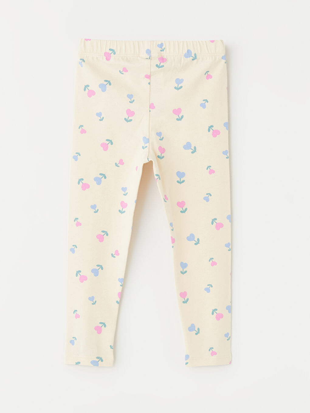 LCW Kids Elasticated Waist Printed Girls' Leggings 2 Pack -W49142Z1-LRA