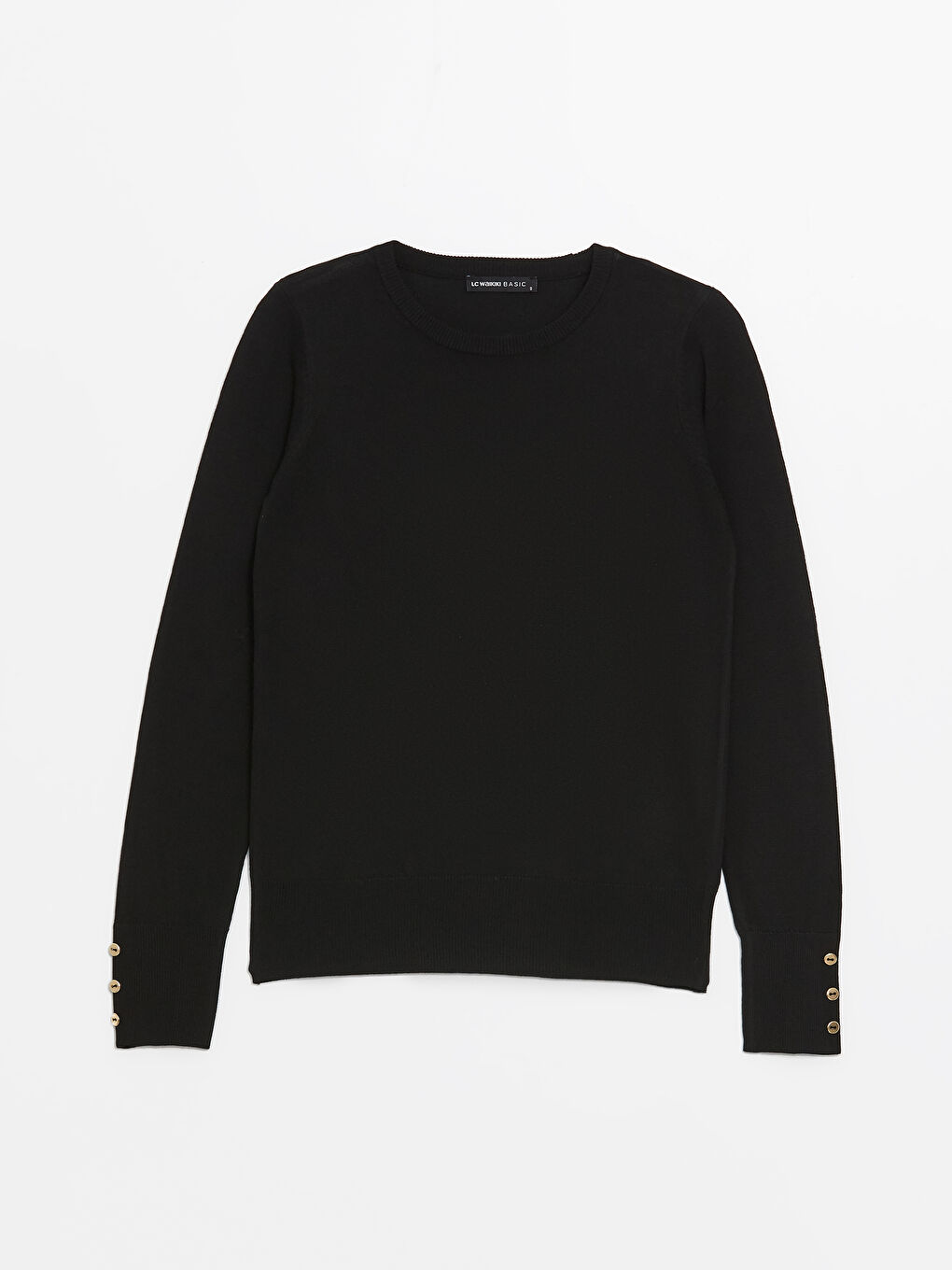LCWAIKIKI Basic Crew Neck Plain Long Sleeve Women's Knitwear Sweater -W49144Z8-CVL