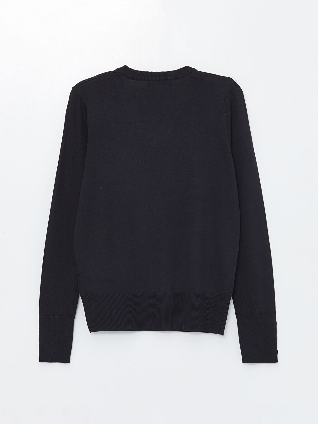 V-Ausschnitt Damen Strickpullover-6