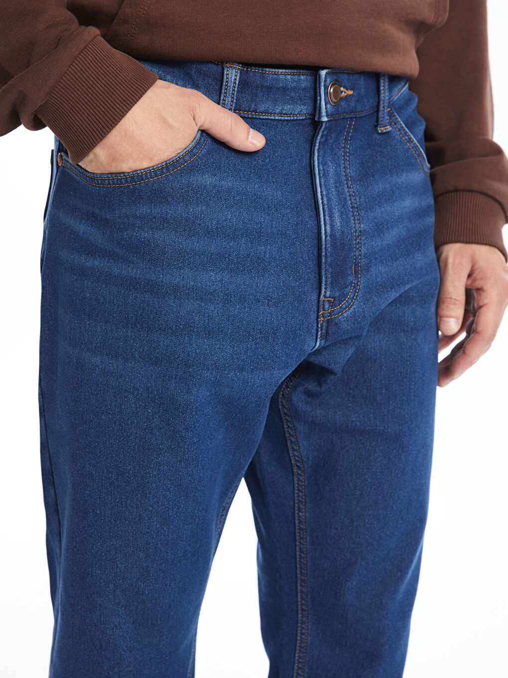 LCW Jeans 779 Regular Fit Winter Men's Jeans with Polar Lining -W49196Z8-H45