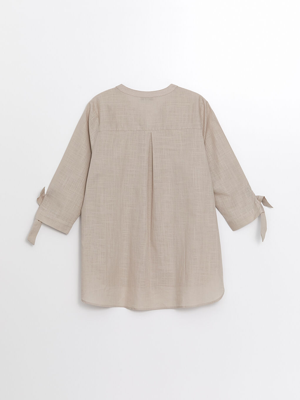 LCW Grace Women's Notch Neck Plain Blouse -W49220Z8-FJS