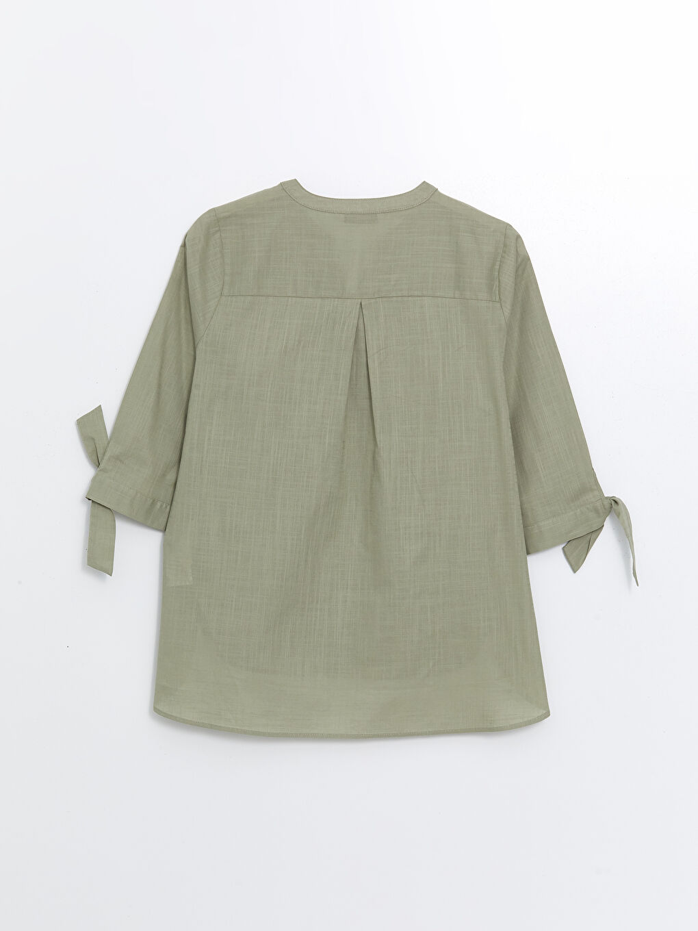 LCW Grace Women's Notch Neck Plain Blouse -W49220Z8-GHY