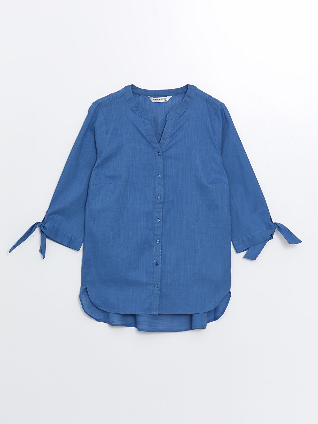 LCW Grace Women's Notch Neck Plain Blouse -W49220Z8-H5X