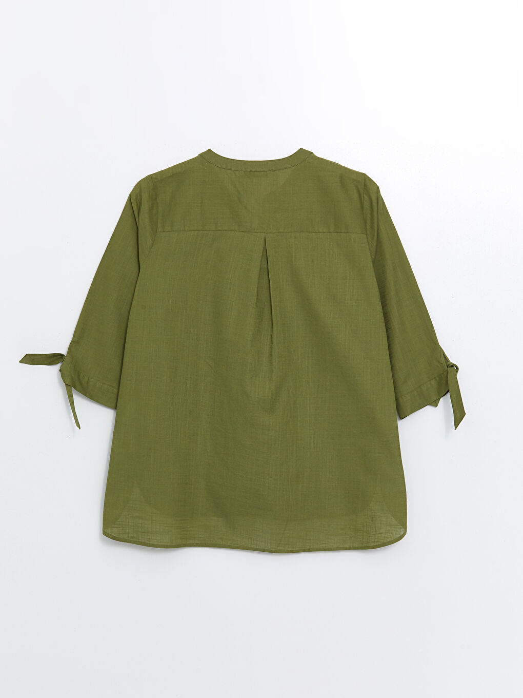 LCW Grace Women's Notch Neck Plain Blouse -W49220Z8-HBD