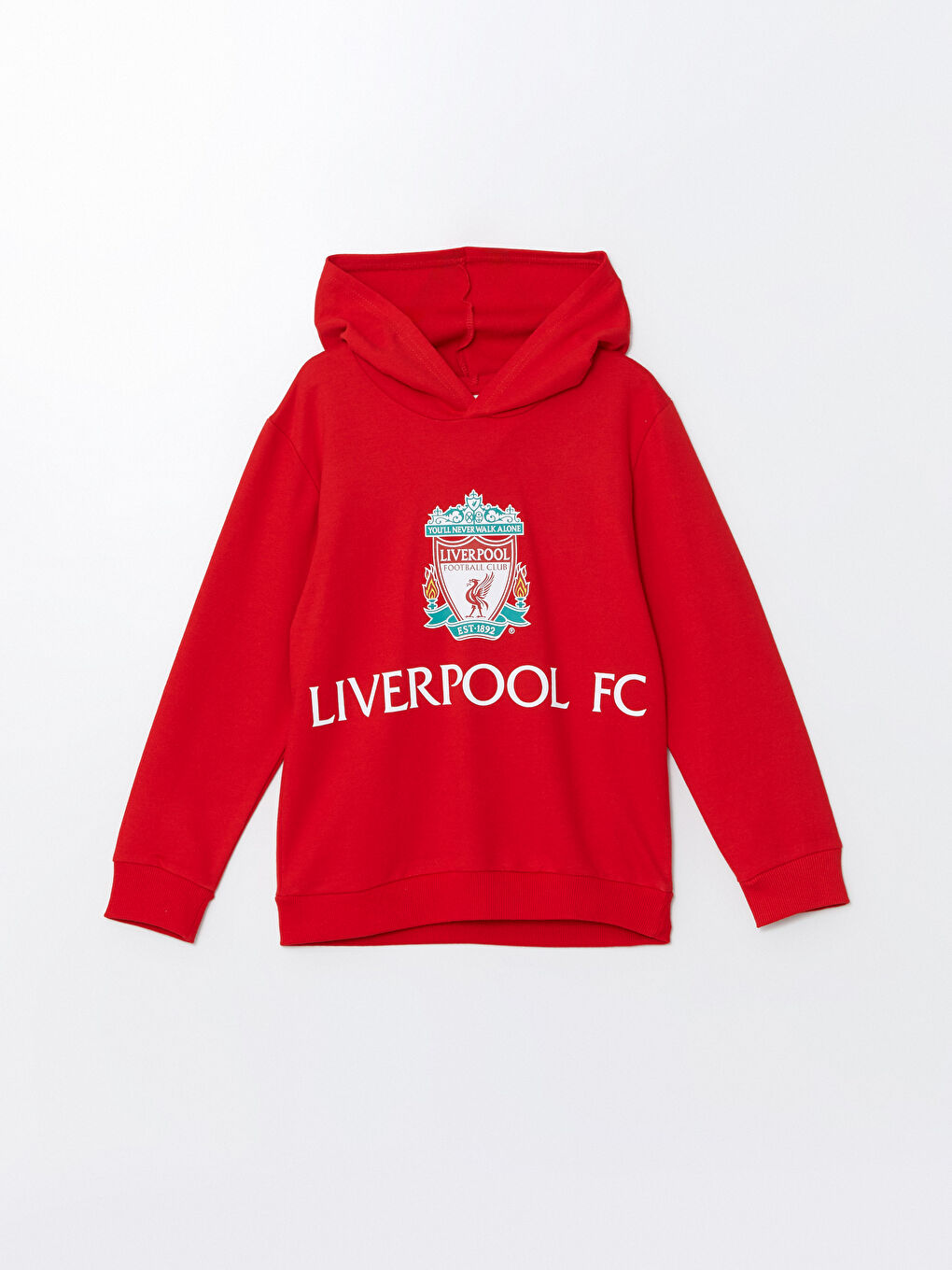 LCW Kids Kırmızı Liverpool Baskılı Erkek Çocuk Sweatshirt