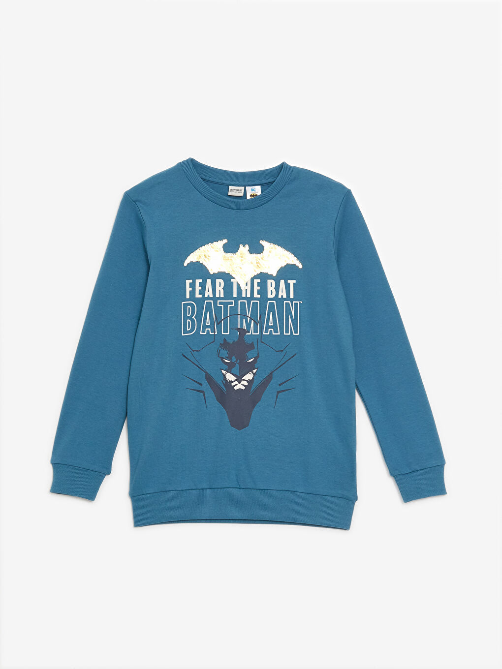 Crew Neck Batman Printed Boys' T-Shirt -W49249Z4-HBE