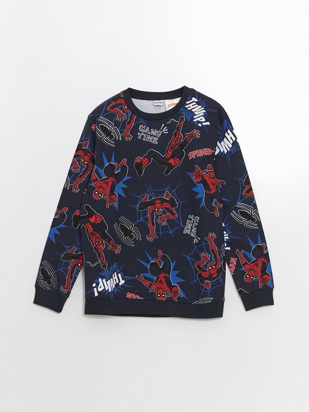 LCW Kids Crew Neck Spider-Man Printed Boys' Sweatshirt -W49256Z4-LSJ