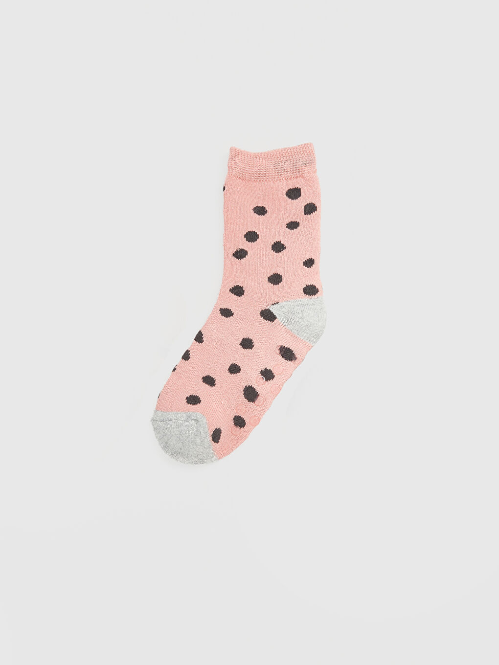 Pembe Puantiyeli Kız Çocuk Soket Çorap