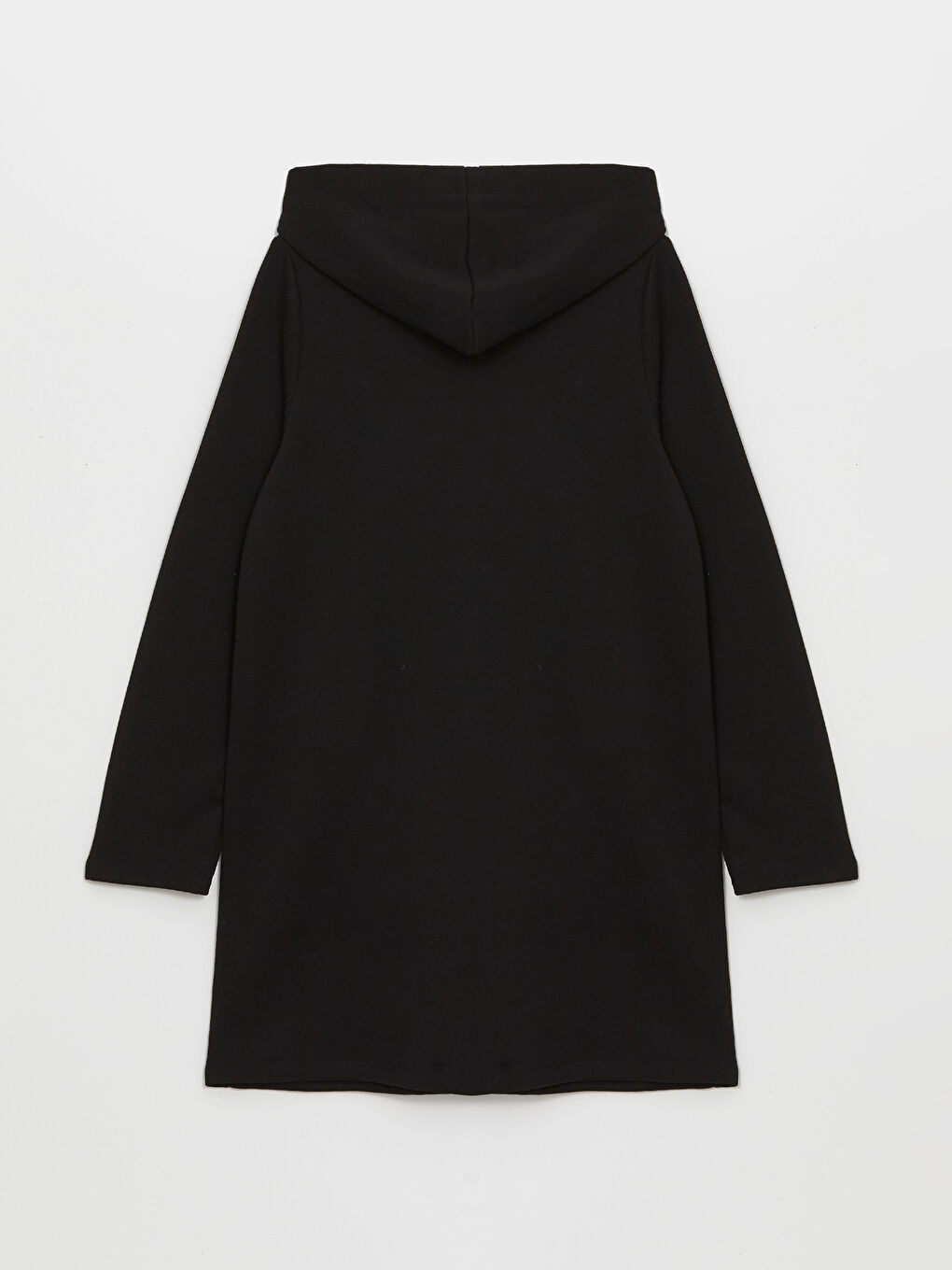 Siyah Kapüşonlu Kadın Hırka-5