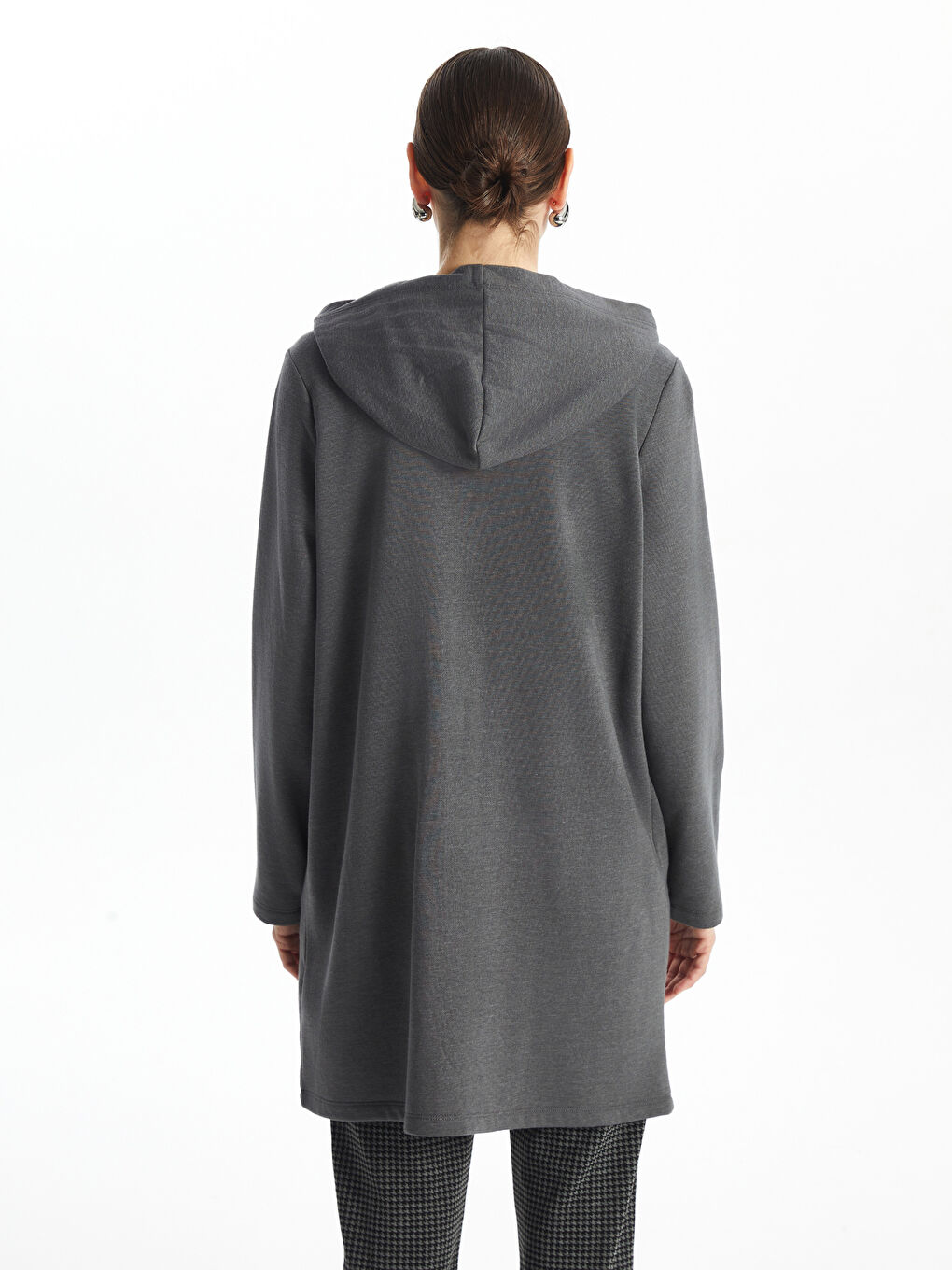LCWAIKIKI Basic Hooded Women's Cardigan -W49301Z8-D3A