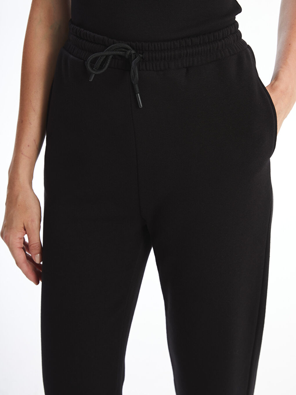 Pantaloni de trening jogger cu talie elastică pentru femei-2