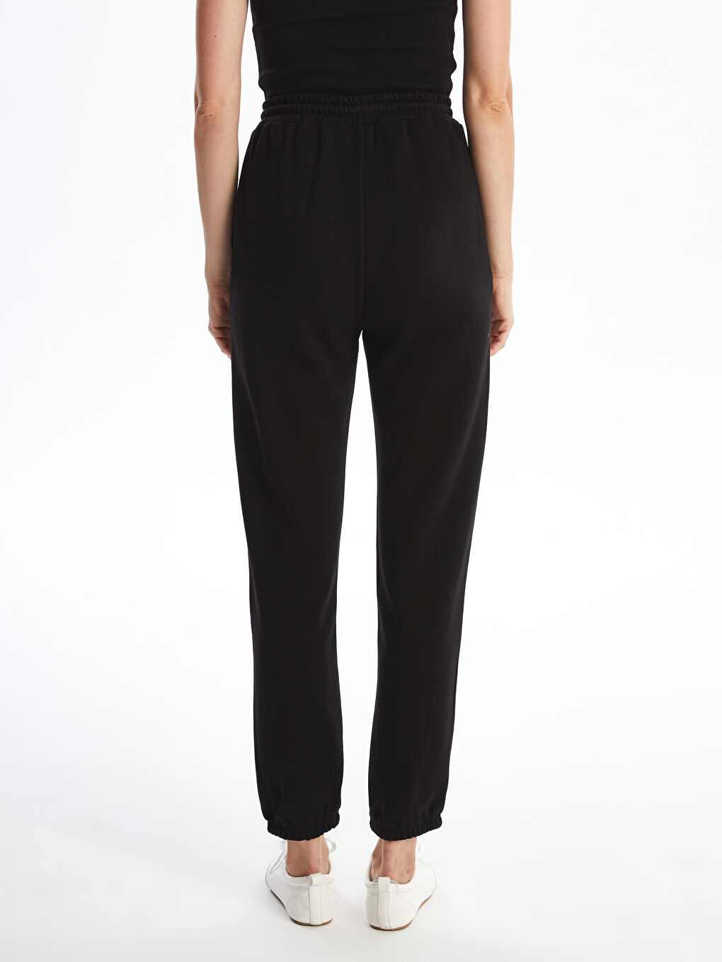 Pantaloni de trening jogger cu talie elastică pentru femei-3