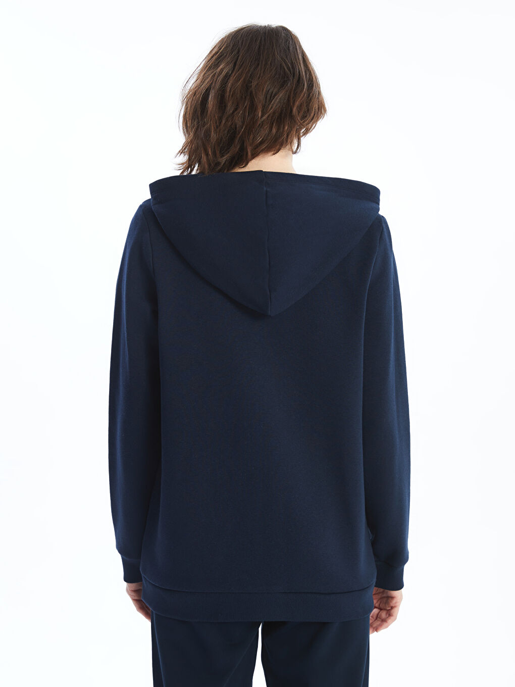 Hooded Women's Thick Zip-Up Sweatshirt-3