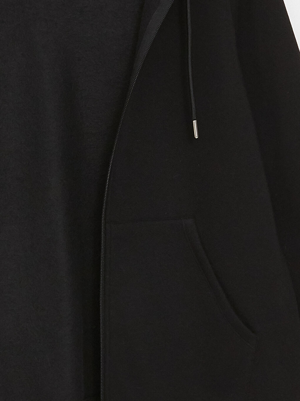 LCWAIKIKI Classic Women's Hooded Plain Zip-Up Sweatshirt -W49304Z8-CVL