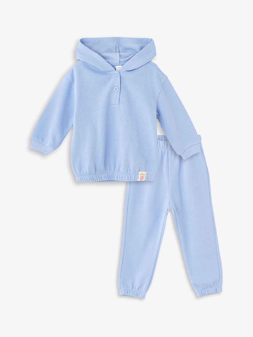 LCW Kids Hooded Girls' Sweatshirt and Tracksuit Bottom 2 Pack Set -W49325Z1-JP6