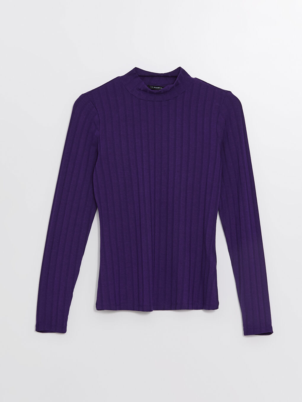 LCWAIKIKI Basic Funnel Neck Plain Long Sleeve Women's Body -W49329Z8-HFL