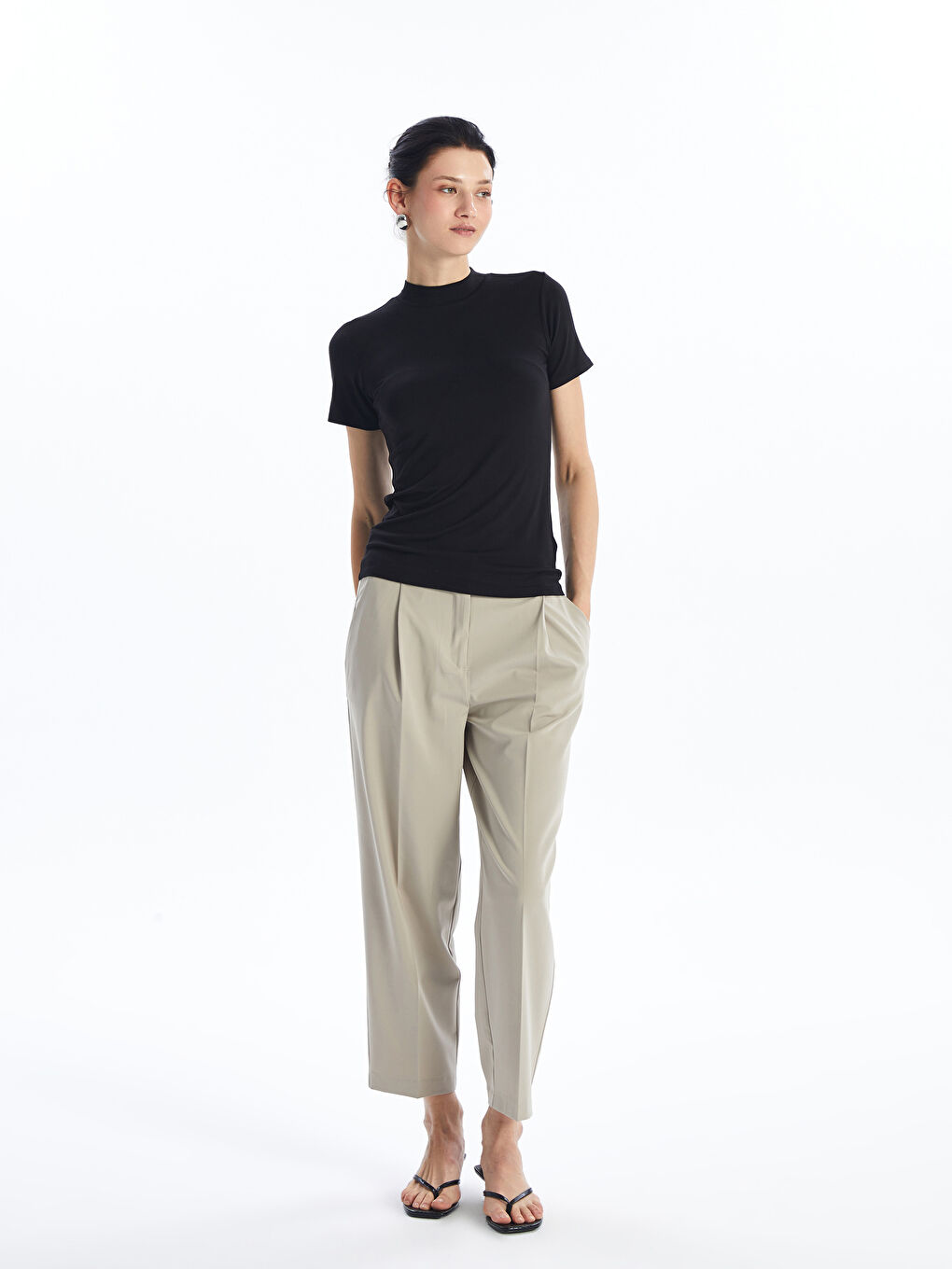 LCWAIKIKI Basic Trichterkragen Damen Körper -W49331Z8-CVL