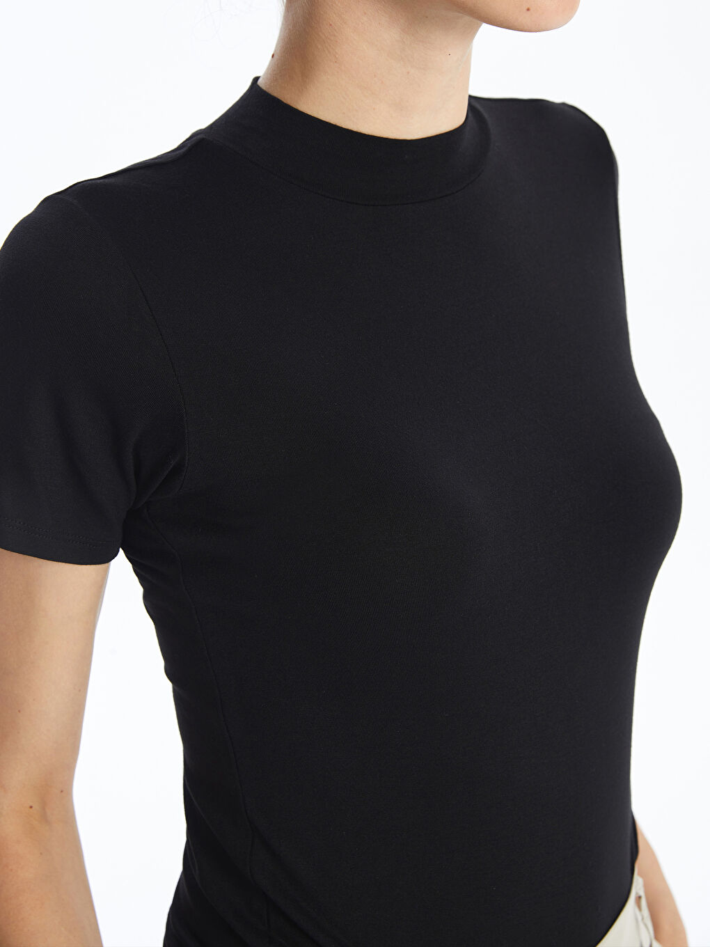 LCWAIKIKI Basic Trichterkragen Damen Körper -W49331Z8-CVL